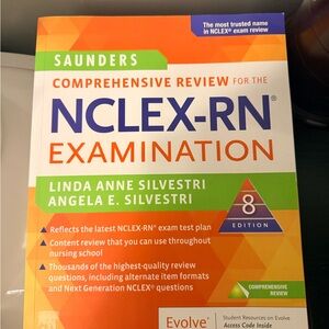 Saunders NCLEX-RN Examination Review Book - Orange and Blue